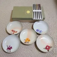 平成レトロたち吉花ききょう銘々皿〜MH