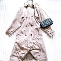 ロングコート　トレンチコート 3L ベージュ　ダブルボタン　大きいサイズ