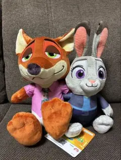 ズートピア2 ペアぬいぐるみ ニック ジュディ