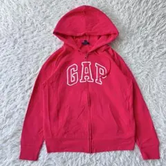 GAP パーカー ジップアップ スウェット フーディー 赤 ギャップ 430
