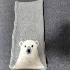 無印良品　キッズマフラー　シロクマ