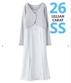 LILLIAN CARAT ニットボレロ＆デイジープリントキャミワンピースセット