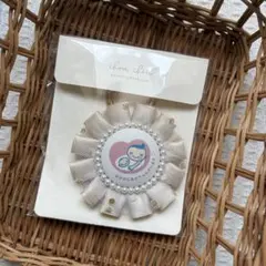 特別価格 マタニティロゼット パール 上品 ハンドメイド 妊婦 マタニティマーク