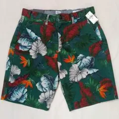 GAP 28インチ 股下10incショートパンツ ボタニカル柄のサムネイル