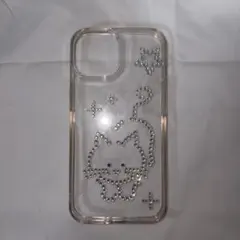 iPhone 13 14 15 ハードケース ラメ ストーン ネコ ねこ y2kのサムネイル