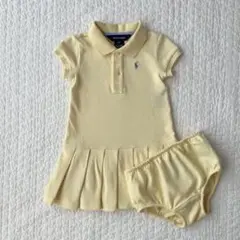 ラルフローレン　ワンピース　パンツ付き　イエロー　18M 80 90