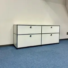 中古 USMハラー｜キャビネットリビング・サイドボード 2列2段 ピュアホワイト