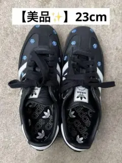 試し履きのみ adidas Samba ブラック 花 刺繍 23センチ