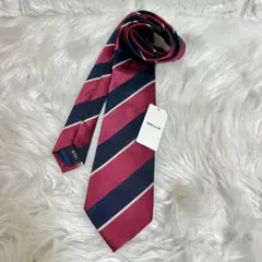 未使用COMME ÇA ISMコムサイズム　ネイビー　レッド　ネクタイのサムネイル