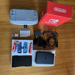 任天堂 Switch 本体 有機EL カスタマイズ　microSDカード、ケースのサムネイル