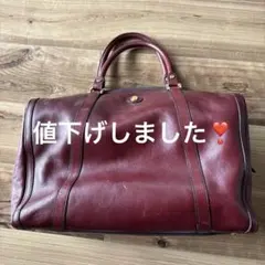 2WAY MARUEM社製 GRANDEE オールレザー ボストンバッグ 鍵付 - メルカリ