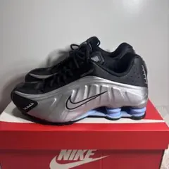 27cm NIKE Shox R4 スニーカー ブラック/シルバー