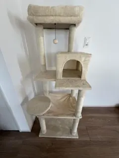캣 타워: 거치형, 베이지, 높이: 14.3cm