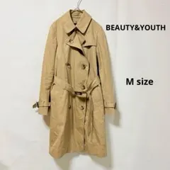 BEAUTY&YOUTH トレンチコート　M ライナー付き　ミドル丈　ベルトのサムネイル