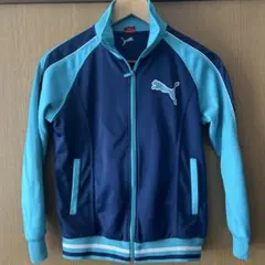 p*読様 【PUMA】プーマ ジャージ 上 150 男の子 女の子 紺×水色 ス