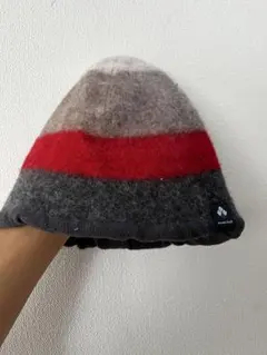 mont-bell ニット帽モンベルキャンプフェルト防寒アメリカンネイティブ