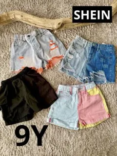 SHEIN女児ボトム4枚セット！　SHEINデニム140