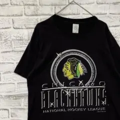 USA製90sヴィンテージTシャツ！シングルステッチブラック古着XL 0624