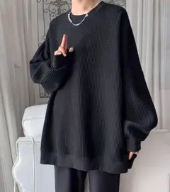 メンズ トレーナー 大きめ ゆったり オーバーサイズ 無地 韓国ファッション