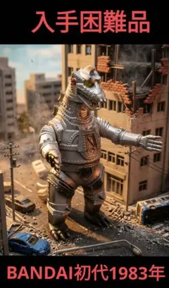 【超希少】初期版BANDAI1983年メカゴジラ ソフビ 約21cm入手困難品 昭和レトロ 初期版 1983年製 メカゴジラ ソフビ？ 約20cm - メルカリ