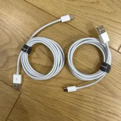 Type-A to C ケーブル（2ｍ）急速充電 2点