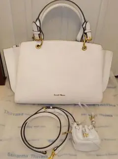 Samantha Thavasa　ホワイト2ウェイ　ショルダーバッグ
