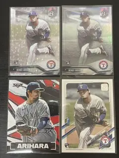 有原航平　Topps レンジャーズ　ソフトバンク　4枚セット　MLB