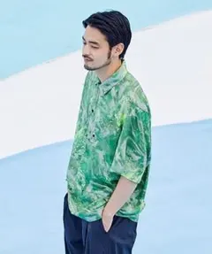 【新品未使用】ヌメラルズ スプラッシュプリントオーバーシャツ 総柄 プルオーバー