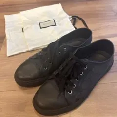 ハ*ミ様 【美品】GUCCI GG スニーカーズ 黒 26sizeシューズケース