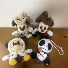 ミッキー　ミニー　ナイトメア・ビフォア・クリスマス ジャック　ぬいぐるみセット