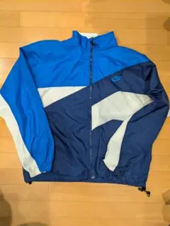 90's NIKE ナイロンジャケットパンツセット ネイビー グレー メンズ