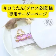 【キヨミたん(プロフ必読)様専用オーダーページ】ネームキーホルダー