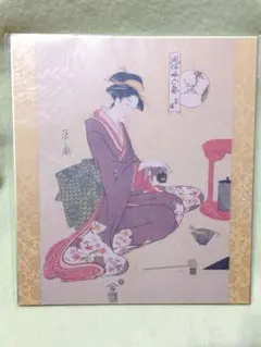 色紙 日本画 竹図 金地 落款あり - メルカリ