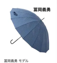 芦屋ロサブラン ネイビー チュールドット柄 晴雨兼用長傘 - メルカリ