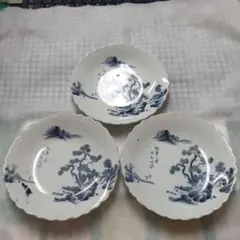 有田焼‼️古伊万里 染付 絵皿 3枚 骨董 アンティーク品
