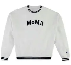 【新品】MoMA Champion Striped スウェットシャツ M