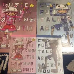 4セット下敷き2枚メモ帳2個