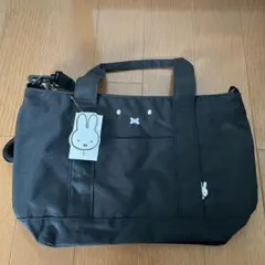 ミッフィー トート ショルダーバッグ フェイス ブラック
