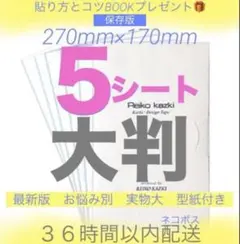 かづきれいこデザインテープ　自由カット可！大判サイズ５枚　七夕価格！のサムネイル