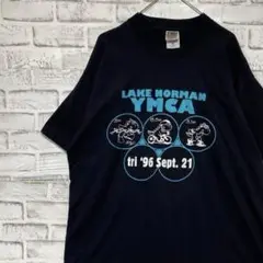 USA製90sヴィンテージTシャツ！シングルステッチ　ブラック半袖古着XL710