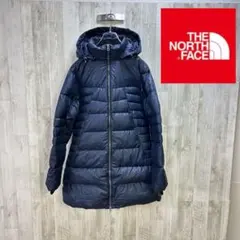 【美品】THE NORTH FACE ロングダウンジャケット レディースM 水色 ザ・ノース・フェイス(THE NORTH FACE) レディースダウンコート