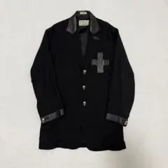 【MILKBOY】希少　テーラードジャケット　パンク系　ドクロ　十字架　ブラックのサムネイル