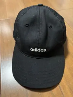 【定番美品】adidas アディダス コットン キャップ ブラック ミニロゴ