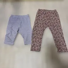 UNIQLObabyレギンス10分丈　7分丈セット 90cm