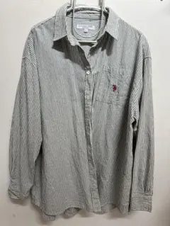 U.S. POLO ASSN. ストライプシャツ 長袖