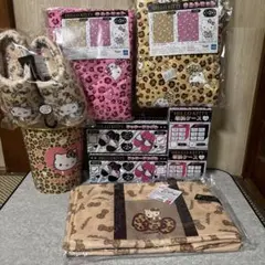 キティ 寝具セット ギャル ゼブラ 敷きパット 掛け布団カバー 枕カバー