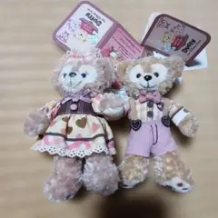 ダッフィー シェリーメイ ぬいぐるみバッジ セット