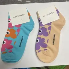 新品未使用marimekko アンクルソックス 2足セットのサムネイル