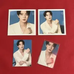 BTS 正方形両面フォト・ステッカー・ホログラム両面フォトカード♡Jin
