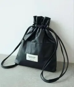 【準美品】beautiful people 巾着 ショルダーバッグ